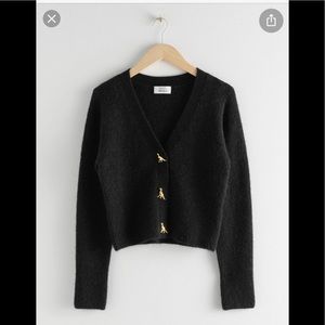 &other stories dinosaur cardigan